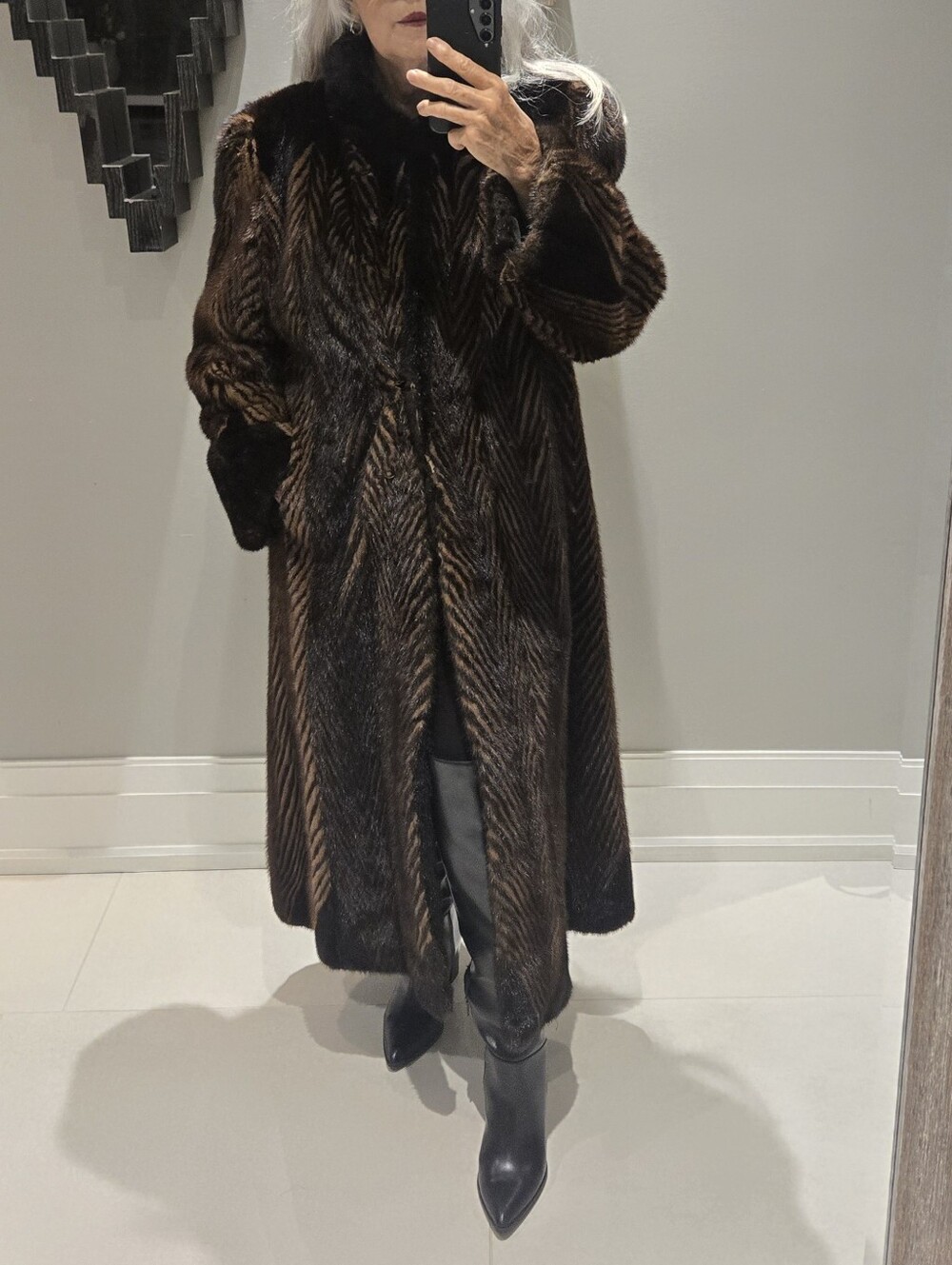 Genuine Mink Coat Med